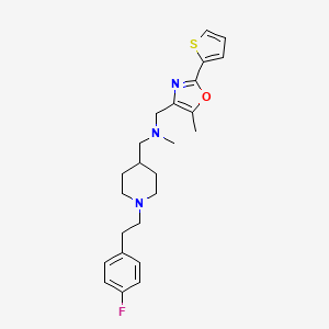 ({1-[2-(4-fluorophenyl)ethyl]-4-piperidinyl}methyl)methyl{[5-methyl-2-(2-thienyl)-1,3-oxazol-4-yl]methyl}amine