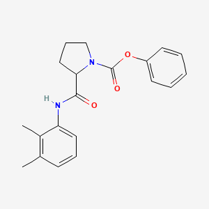 phenyl 2-{[(2,3-dimethylphenyl)amino]carbonyl}-1-pyrrolidinecarboxylate