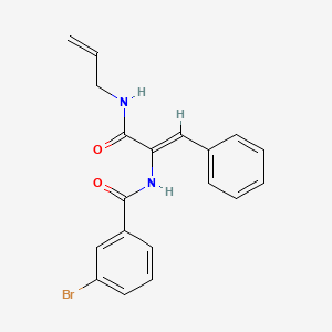 3-bromo-N-[(Z)-3-oxo-1-phenyl-3-(prop-2-enylamino)prop-1-en-2-yl]benzamide