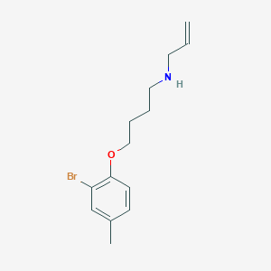 4-(2-bromo-4-methylphenoxy)-N-prop-2-enylbutan-1-amine