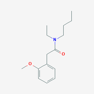 molecular formula C15H23NO2 B5239980 N-butyl-N-ethyl-2-(2-methoxyphenyl)acetamide 