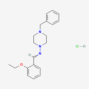 4-benzyl-N-(2-ethoxybenzylidene)-1-piperazinamine hydrochloride