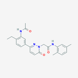 2-{3-[3-(acetylamino)-4-ethylphenyl]-6-oxopyridazin-1(6H)-yl}-N-(2,5-dimethylphenyl)acetamide