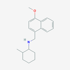 molecular formula C19H25NO B5240103 N-[(4-methoxynaphthalen-1-yl)methyl]-2-methylcyclohexan-1-amine 