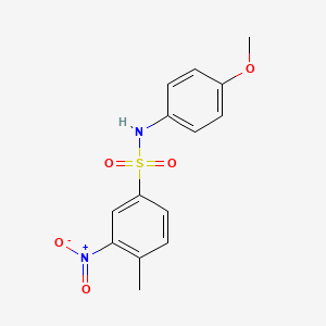 N-(4-methoxyphenyl)-4-methyl-3-nitrobenzenesulfonamide