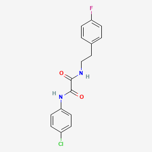 N'-(4-chlorophenyl)-N-[2-(4-fluorophenyl)ethyl]oxamide