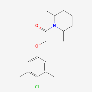 2-(4-Chloro-3,5-dimethylphenoxy)-1-(2,6-dimethylpiperidin-1-yl)ethanone