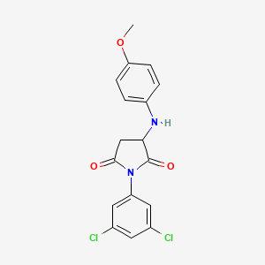 1-(3,5-dichlorophenyl)-3-[(4-methoxyphenyl)amino]-2,5-pyrrolidinedione