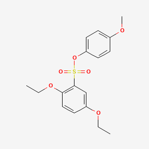 molecular formula C17H20O6S B5240225 4-methoxyphenyl 2,5-diethoxybenzenesulfonate 