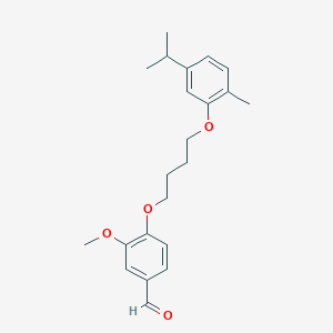 4-[4-(5-isopropyl-2-methylphenoxy)butoxy]-3-methoxybenzaldehyde