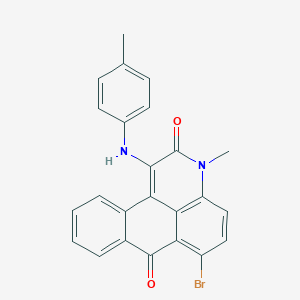 molecular formula C24H17BrN2O2 B5240258 6-bromo-3-methyl-1-[(4-methylphenyl)amino]-3H-naphtho[1,2,3-de]quinoline-2,7-dione 