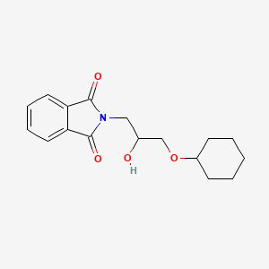 molecular formula C17H21NO4 B5240266 2-(3-Cyclohexyloxy-2-hydroxypropyl)isoindole-1,3-dione 