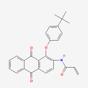 molecular formula C27H23NO4 B5240277 N-[1-(4-tert-butylphenoxy)-9,10-dioxo-9,10-dihydro-2-anthracenyl]acrylamide 