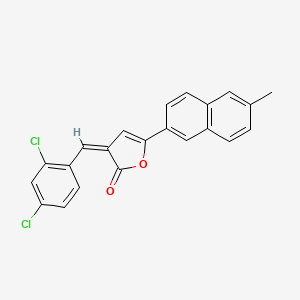 (3Z)-3-[(2,4-dichlorophenyl)methylidene]-5-(6-methylnaphthalen-2-yl)furan-2-one