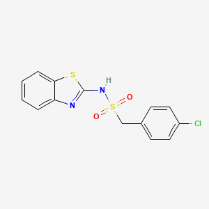 N-(1,3-benzothiazol-2-yl)-1-(4-chlorophenyl)methanesulfonamide