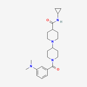 N-cyclopropyl-1-[1-[3-(dimethylamino)benzoyl]piperidin-4-yl]piperidine-4-carboxamide