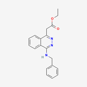 ethyl [4-(benzylamino)-1-phthalazinyl]acetate