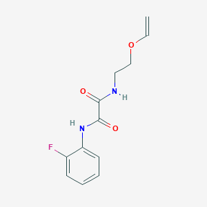 molecular formula C12H13FN2O3 B5240411 N-(2-ethenoxyethyl)-N'-(2-fluorophenyl)oxamide 