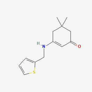 5,5-Dimethyl-3-[(thiophen-2-ylmethyl)amino]cyclohex-2-en-1-one