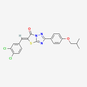 (5Z)-5-[(3,4-dichlorophenyl)methylidene]-2-[4-(2-methylpropoxy)phenyl]-[1,3]thiazolo[3,2-b][1,2,4]triazol-6-one