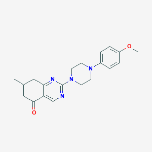 2-[4-(4-methoxyphenyl)piperazin-1-yl]-7-methyl-7,8-dihydroquinazolin-5(6H)-one