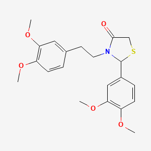 2-(3,4-dimethoxyphenyl)-3-[2-(3,4-dimethoxyphenyl)ethyl]-1,3-thiazolidin-4-one