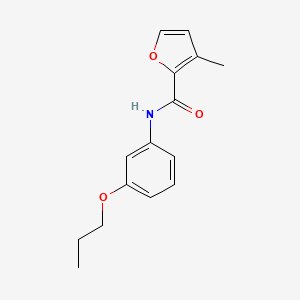 molecular formula C15H17NO3 B5240576 3-methyl-N-(3-propoxyphenyl)furan-2-carboxamide 