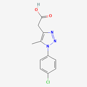 [1-(4-chlorophenyl)-5-methyl-1H-1,2,3-triazol-4-yl]acetic acid