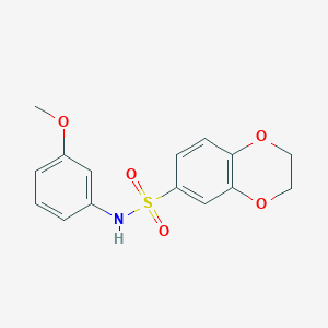 N-(3-methoxyphenyl)-2,3-dihydro-1,4-benzodioxine-6-sulfonamide