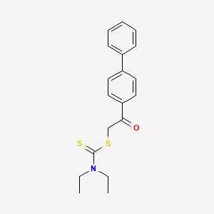 2-(4-biphenylyl)-2-oxoethyl diethyldithiocarbamate