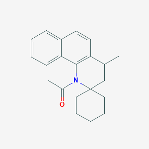 molecular formula C21H25NO B5240679 1-acetyl-4-methyl-3,4-dihydro-1H-spiro[benzo[h]quinoline-2,1'-cyclohexane] 