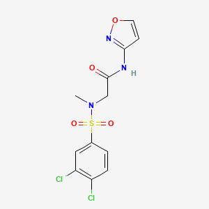 2-[(3,4-dichlorophenyl)sulfonyl-methylamino]-N-(1,2-oxazol-3-yl)acetamide