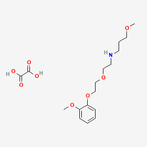 molecular formula C17H27NO8 B5240743 3-methoxy-N-[2-[2-(2-methoxyphenoxy)ethoxy]ethyl]propan-1-amine;oxalic acid 