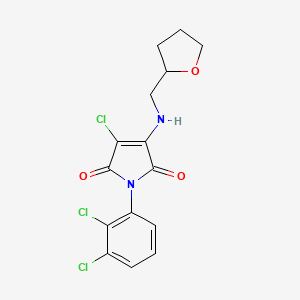 3-chloro-1-(2,3-dichlorophenyl)-4-[(tetrahydro-2-furanylmethyl)amino]-1H-pyrrole-2,5-dione