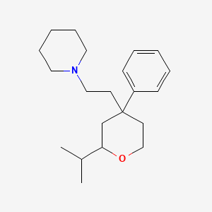 molecular formula C21H33NO B5240821 1-{2-[4-PHENYL-2-(PROPAN-2-YL)OXAN-4-YL]ETHYL}PIPERIDINE 