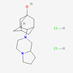 molecular formula C17H30Cl2N2O B5240863 4-(3,4,6,7,8,8a-hexahydro-1H-pyrrolo[1,2-a]pyrazin-2-yl)adamantan-1-ol;dihydrochloride 