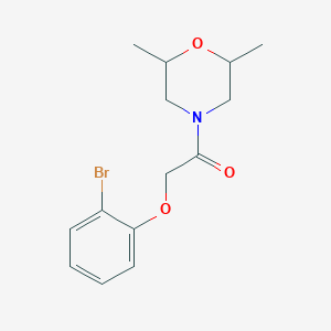 2-(2-BROMOPHENOXY)-1-(2,6-DIMETHYLMORPHOLINO)-1-ETHANONE