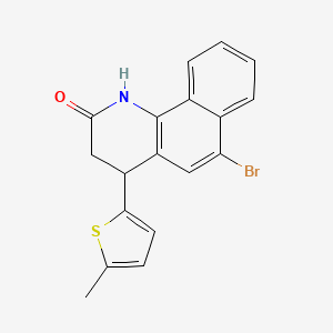 6-bromo-4-(5-methylthiophen-2-yl)-3,4-dihydrobenzo[h]quinolin-2(1H)-one