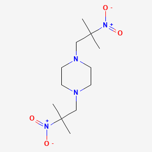 1,4-bis(2-methyl-2-nitropropyl)piperazine