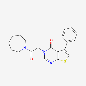 3-[2-(1-azepanyl)-2-oxoethyl]-5-phenylthieno[2,3-d]pyrimidin-4(3H)-one