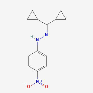 molecular formula C13H15N3O2 B5240978 1-(dicyclopropylmethylene)-2-(4-nitrophenyl)hydrazine 