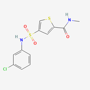 4-[(3-chlorophenyl)sulfamoyl]-N-methylthiophene-2-carboxamide