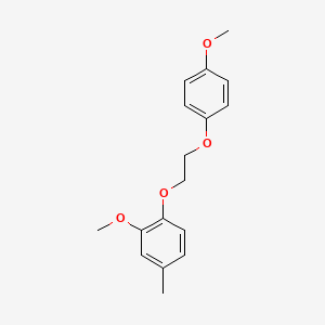 molecular formula C17H20O4 B5241004 2-methoxy-1-[2-(4-methoxyphenoxy)ethoxy]-4-methylbenzene 