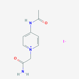 2-(4-Acetamidopyridin-1-ium-1-yl)acetamide;iodide