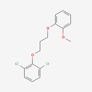 molecular formula C16H16Cl2O3 B5241048 1,3-dichloro-2-[3-(2-methoxyphenoxy)propoxy]benzene 