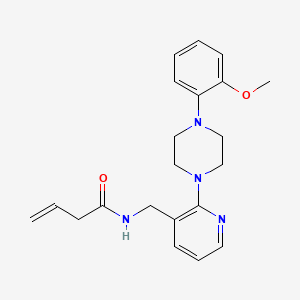 molecular formula C21H26N4O2 B5241078 N-({2-[4-(2-methoxyphenyl)-1-piperazinyl]-3-pyridinyl}methyl)-3-butenamide 