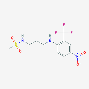 N-(3-{[4-nitro-2-(trifluoromethyl)phenyl]amino}propyl)methanesulfonamide