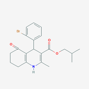 2-Methylpropyl 4-(2-bromophenyl)-2-methyl-5-oxo-1,4,5,6,7,8-hexahydroquinoline-3-carboxylate