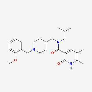 N-isobutyl-N-{[1-(2-methoxybenzyl)-4-piperidinyl]methyl}-5,6-dimethyl-2-oxo-1,2-dihydro-3-pyridinecarboxamide