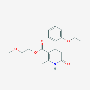 2-Methoxyethyl 2-methyl-6-oxo-4-[2-(propan-2-yloxy)phenyl]-1,4,5,6-tetrahydropyridine-3-carboxylate